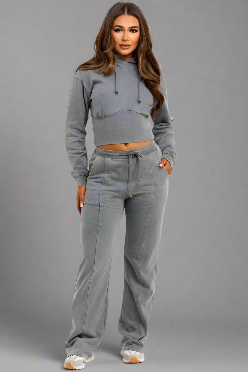 Tracksuit Corset Cropped Hoodie Piece Corset Top Zip Through Crop