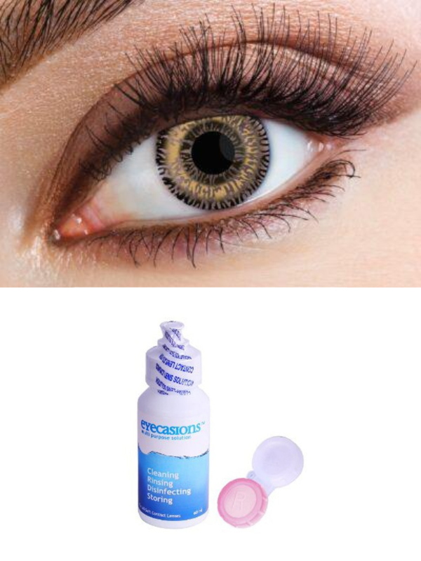 Cosmetic contact lenses 30 Day – Two Tone Hazel