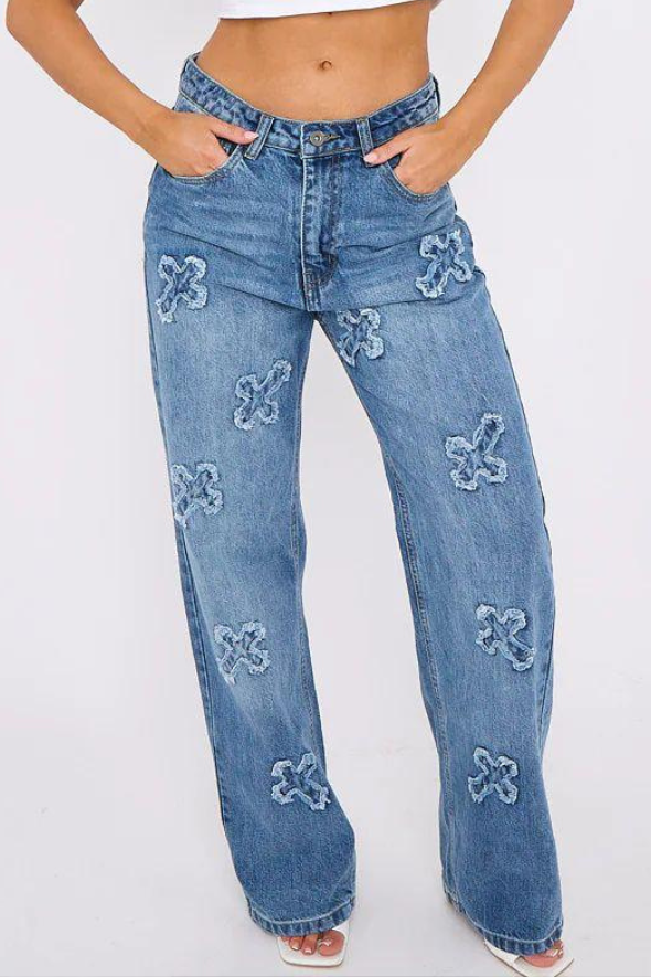 Denim Blue Wide leg Judas Jeans