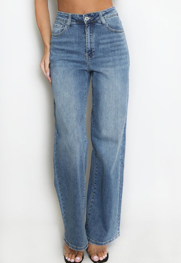 Blue Denim Straight Leg Success