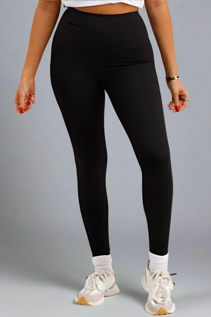 High Waist Seamless Body Contour Leggings Black