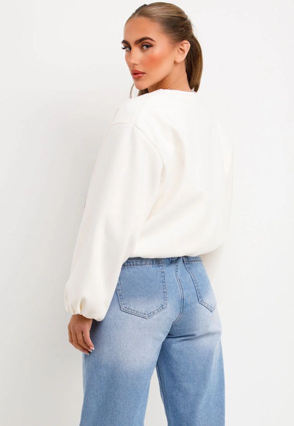 Soft Bomber Jacket Brown Cream