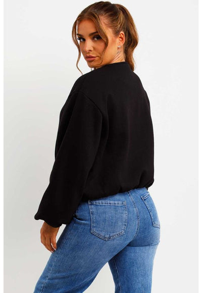 Soft Bomber Jacket Brown Black