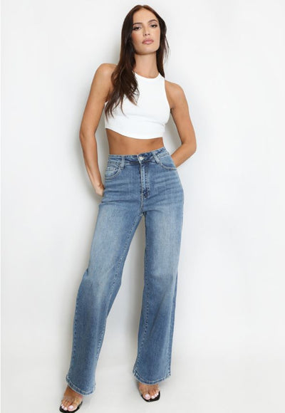 Blue Denim Straight Leg Success