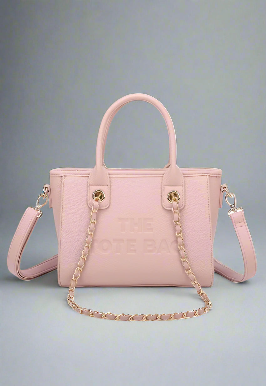 THE TOTE BAG With Chain Pink