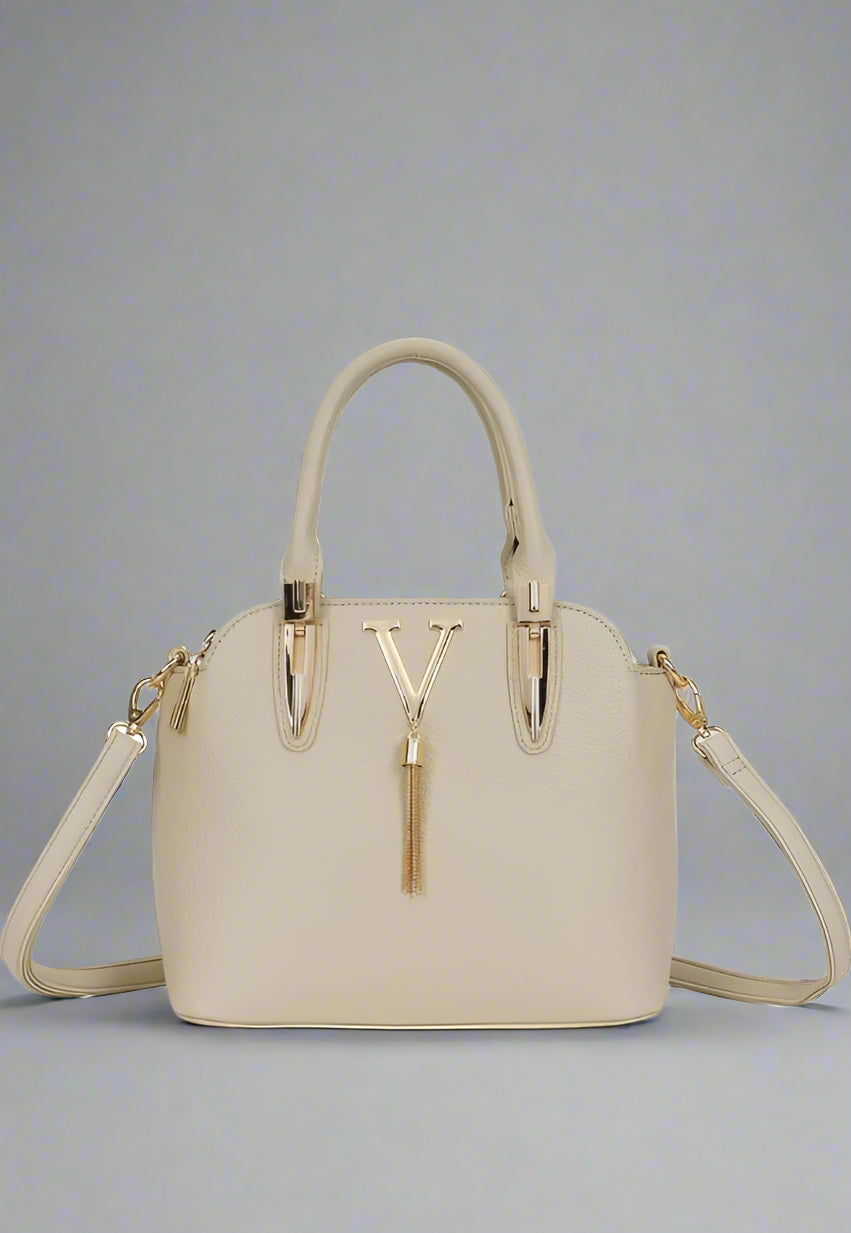 V Tassel Grab Bag JM1300 Beige