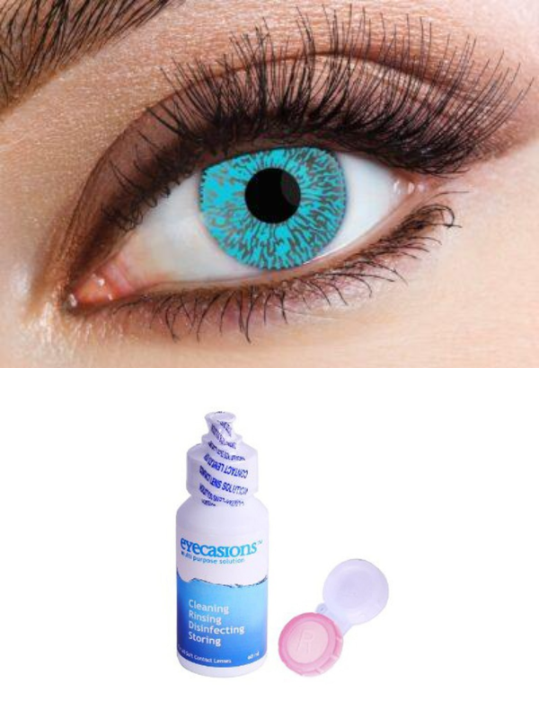 Cosmetic contact lenses 30 Day – One Tone Aqua Tint