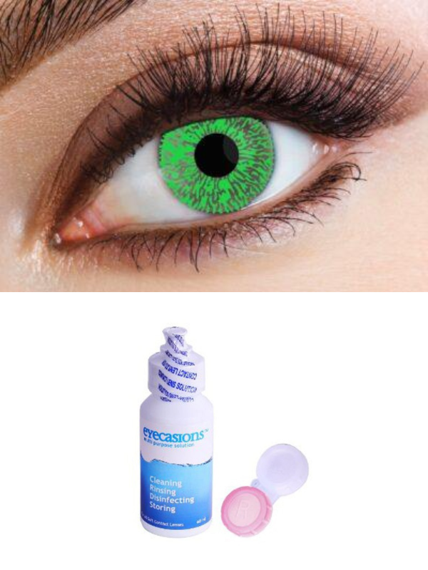 Cosmetic contact lenses 30 Day – One Tone Green Tint