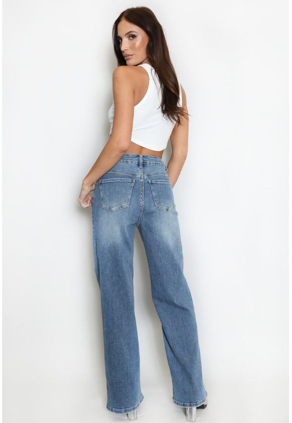 Blue Denim Straight Leg Success