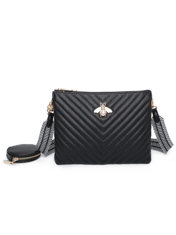 Queen Bee Crossbody Bag Black