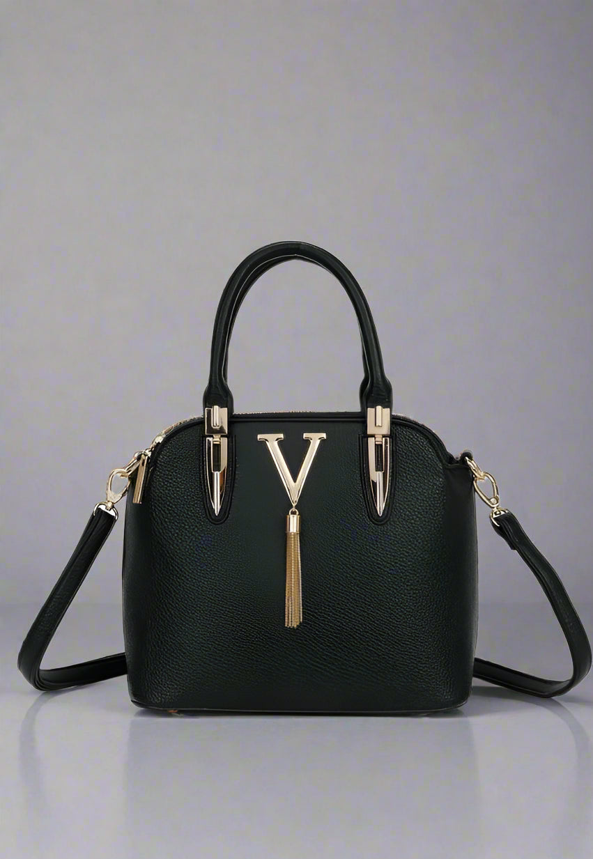V Tassel Grab Bag JM1300 Black