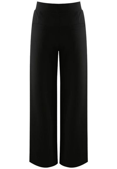 Chain Trim High Waist Wide Leg Trouser