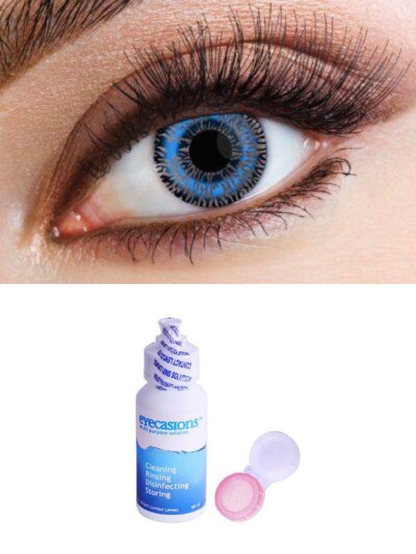 Cosmetic contact lenses 30 Day – Two Tone Blue