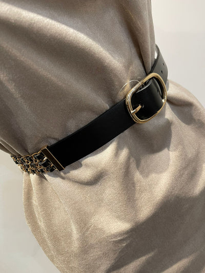 Woven chain detail belt
